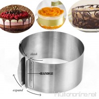 Agile-shop Stainless Steel 6 to10 Inch Adjustable Size Mousse Ring expandable cake ring Baking tool - B01EQ4HT0E